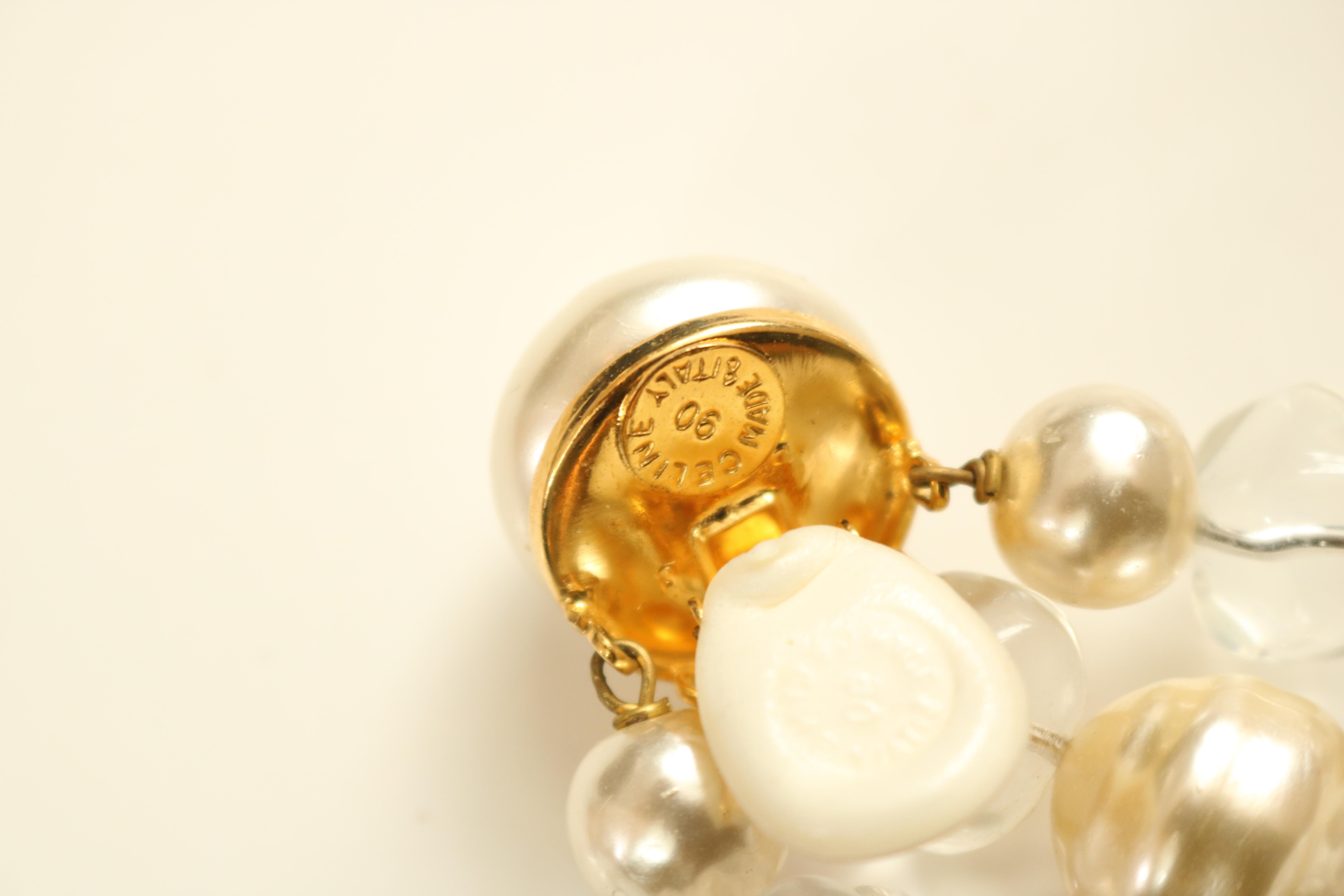 celine pearl earrings
