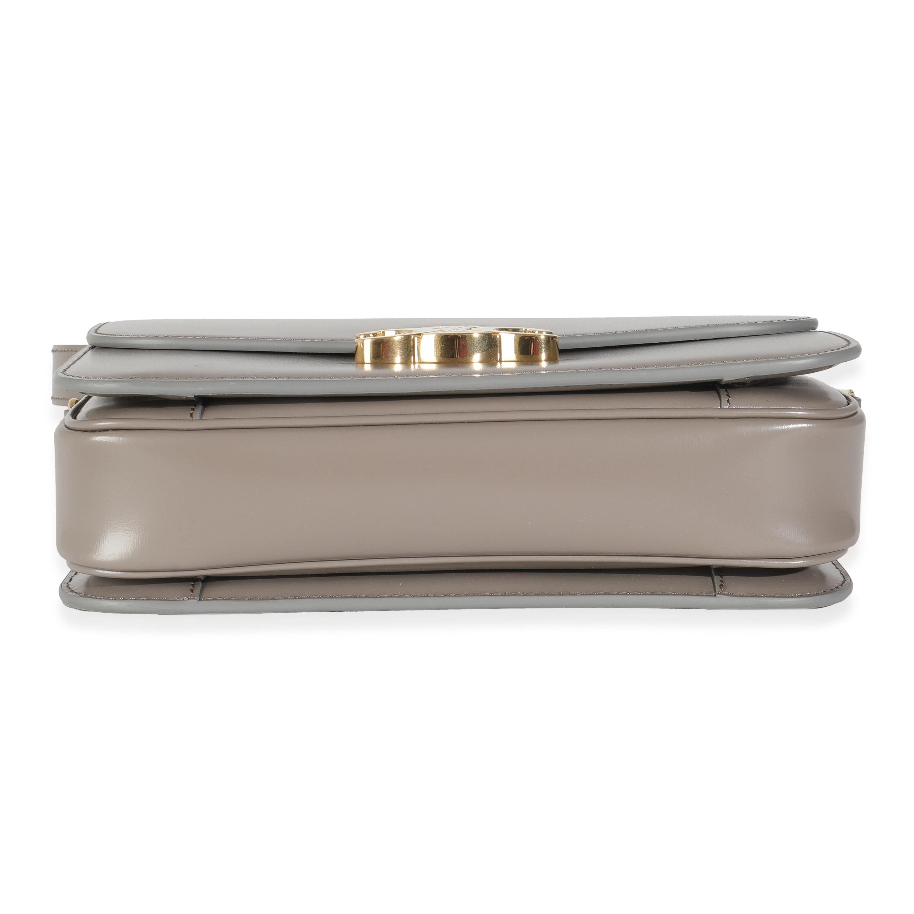 Celine Pebble Shiny Calfskin Medium Classique Triomphe Bag 3