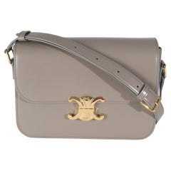 Celine Pebble Shiny Calfskin Medium Classique Triomphe Bag