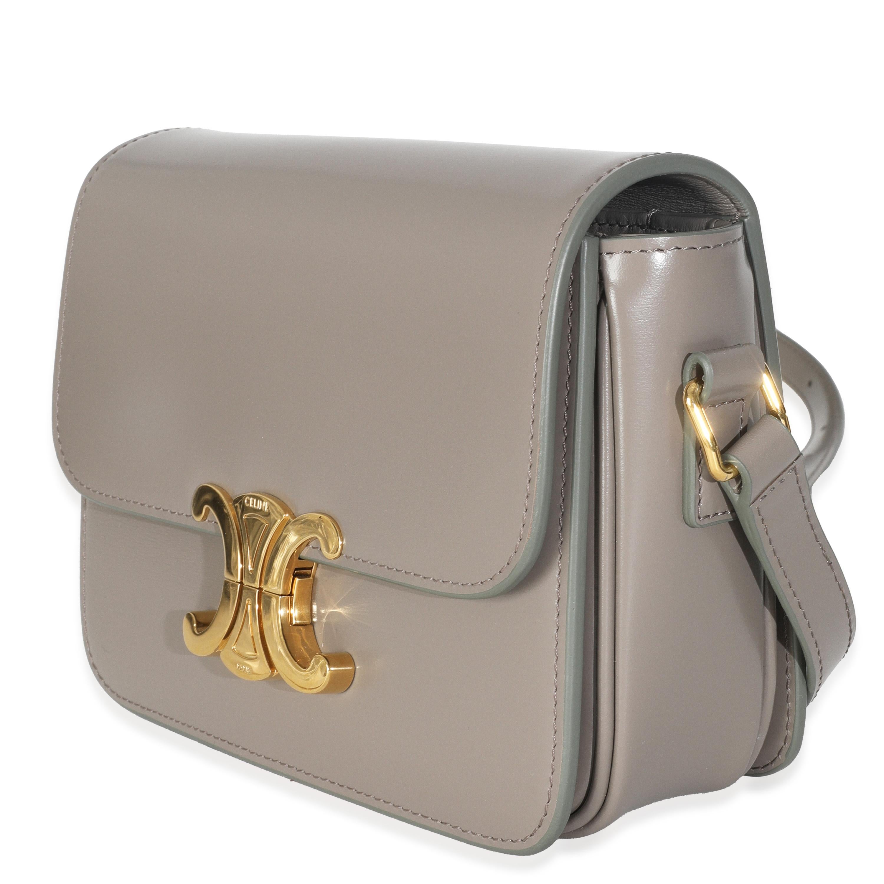 Celine - Sac Triomphe en cuir d'ado en galuchat brillant Excellent état à New York, NY