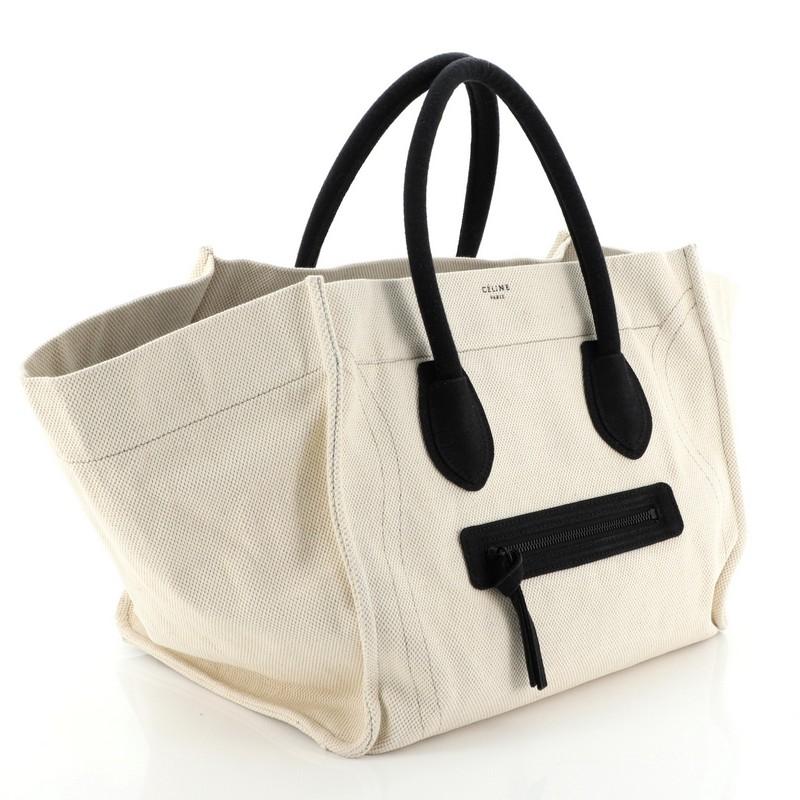 Celine Phantom Bag Canvas Large
