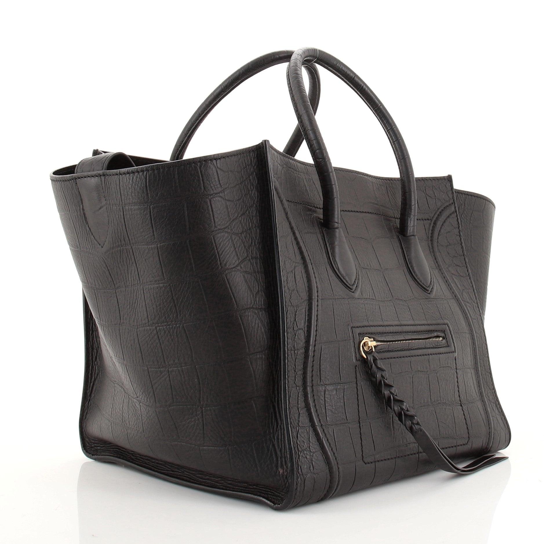 celine phantom croc embossed