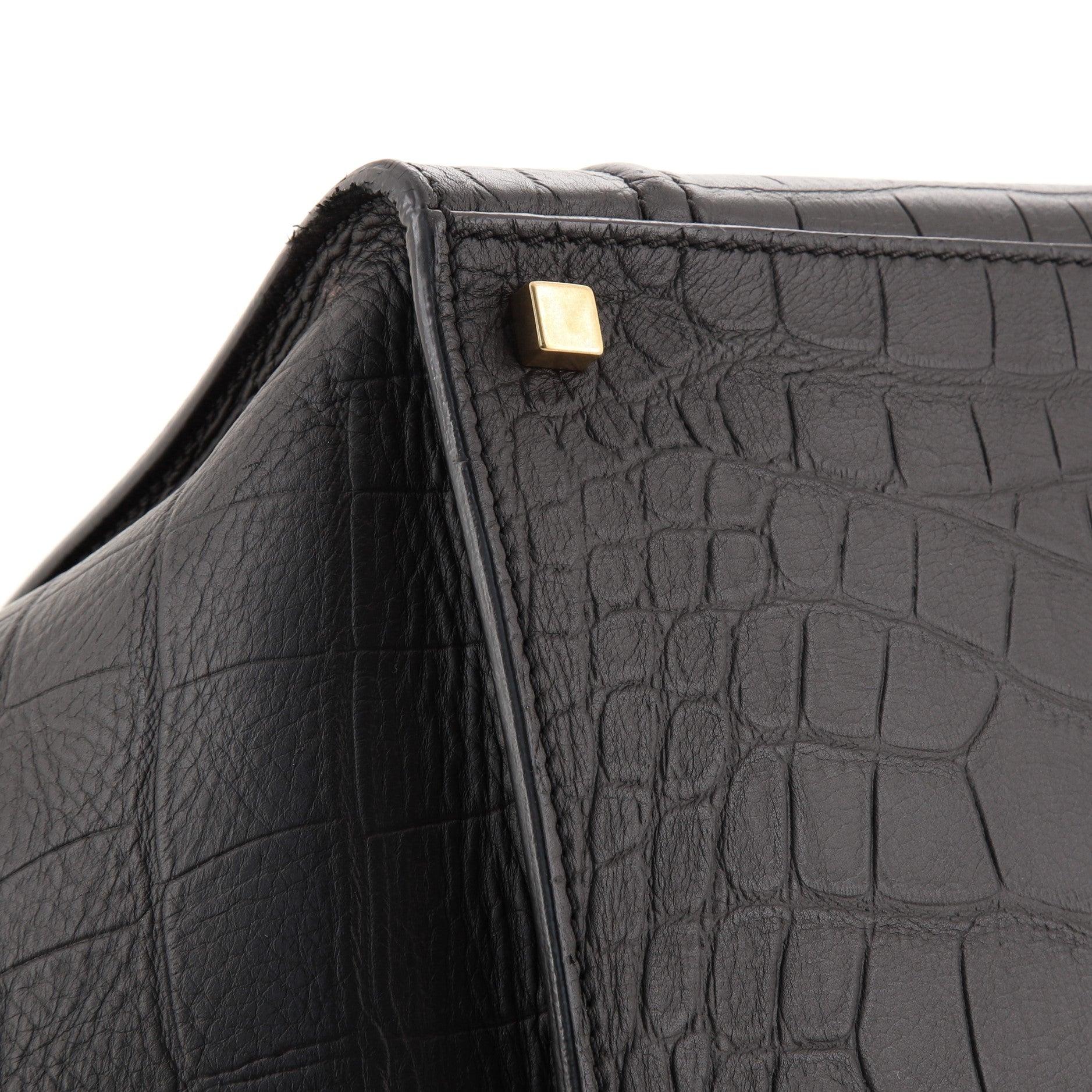 Women's or Men's Celine Phantom Bag Crocodile Embossed Leather Medium