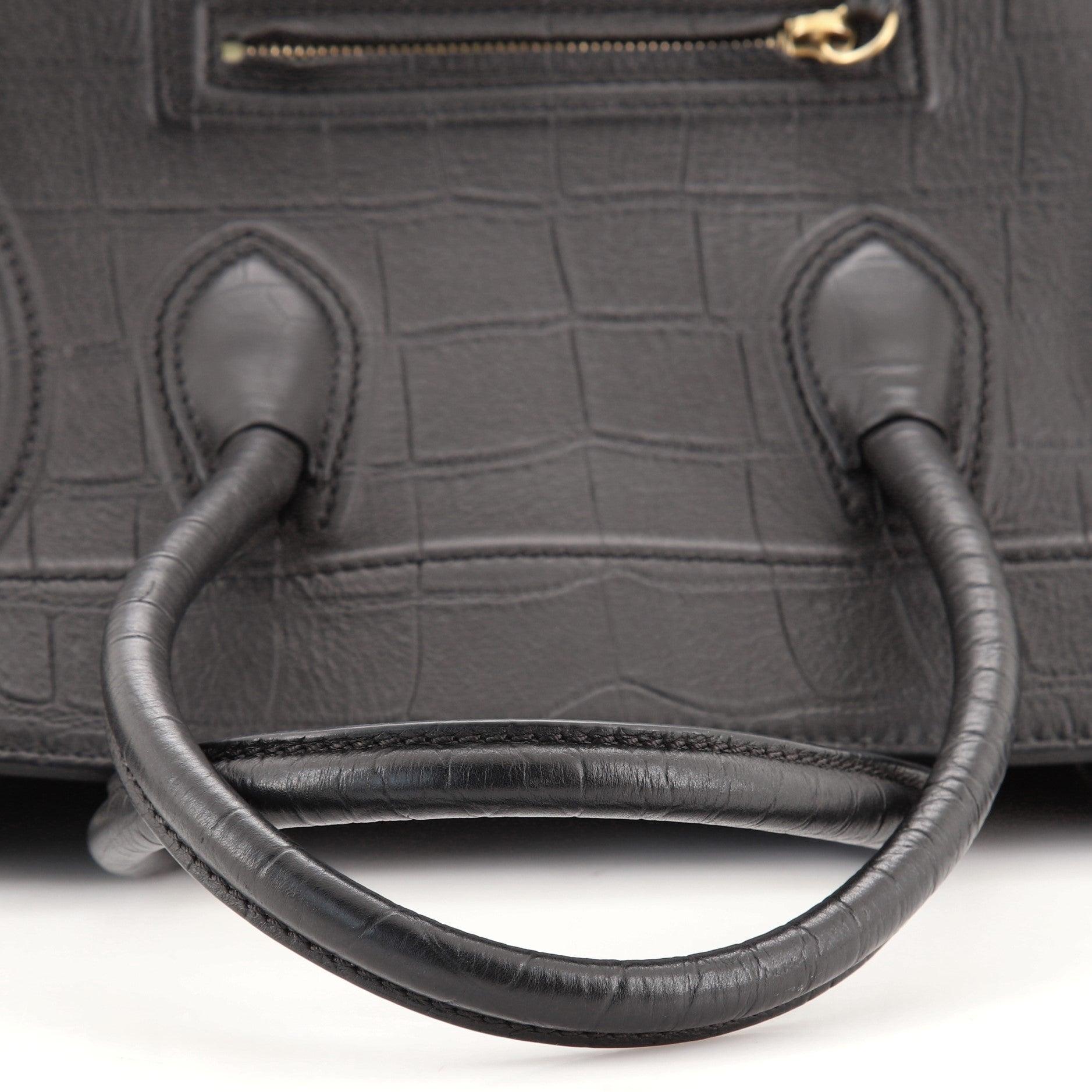 Celine Phantom Bag Crocodile Embossed Leather Medium 1
