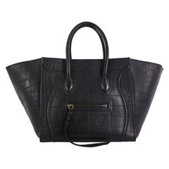 Celine Phantom Bag Crocodile Embossed Leather Medium