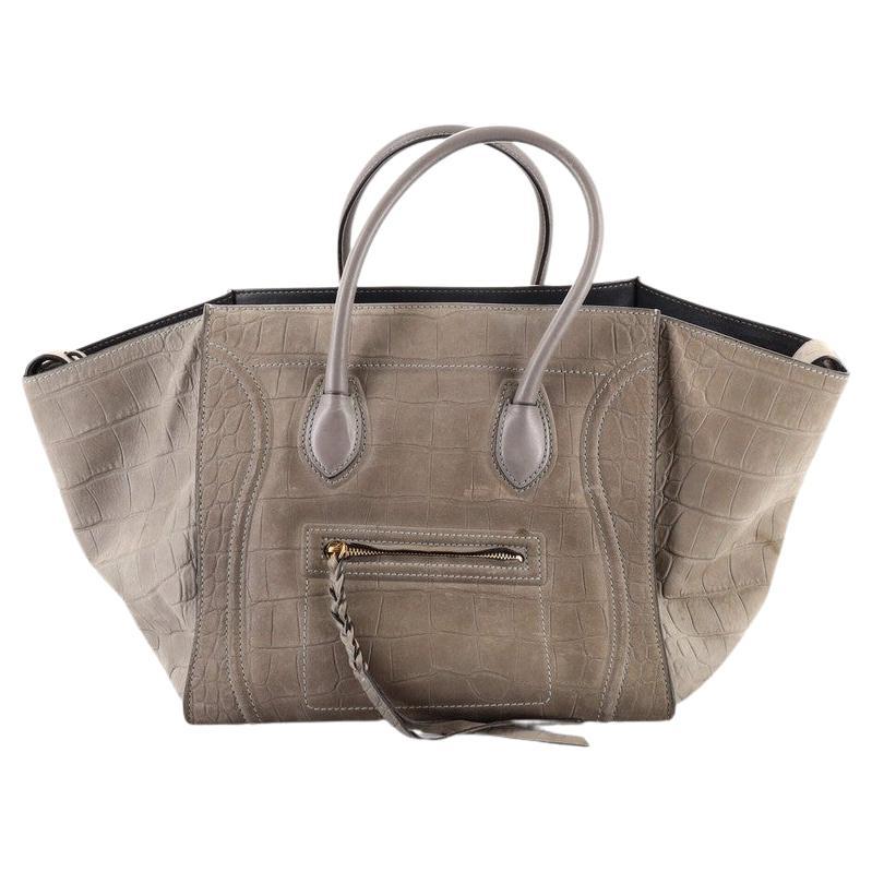 celine phantom croc embossed