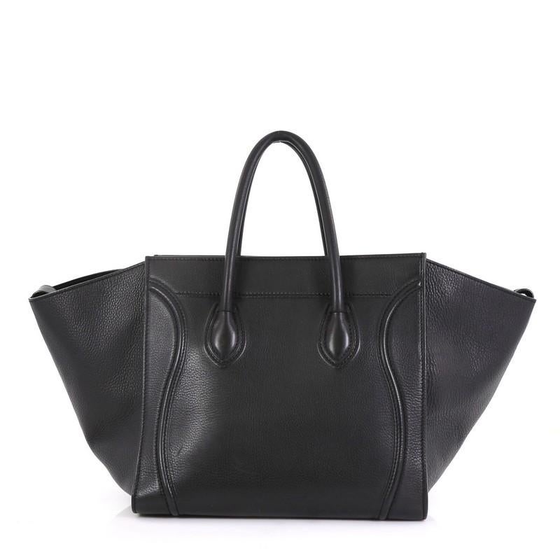 Tasche von Celine aus grauem Leder Medium (Schwarz)