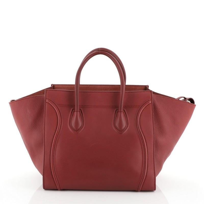 Brown Celine Phantom Bag Grainy Leather Medium 