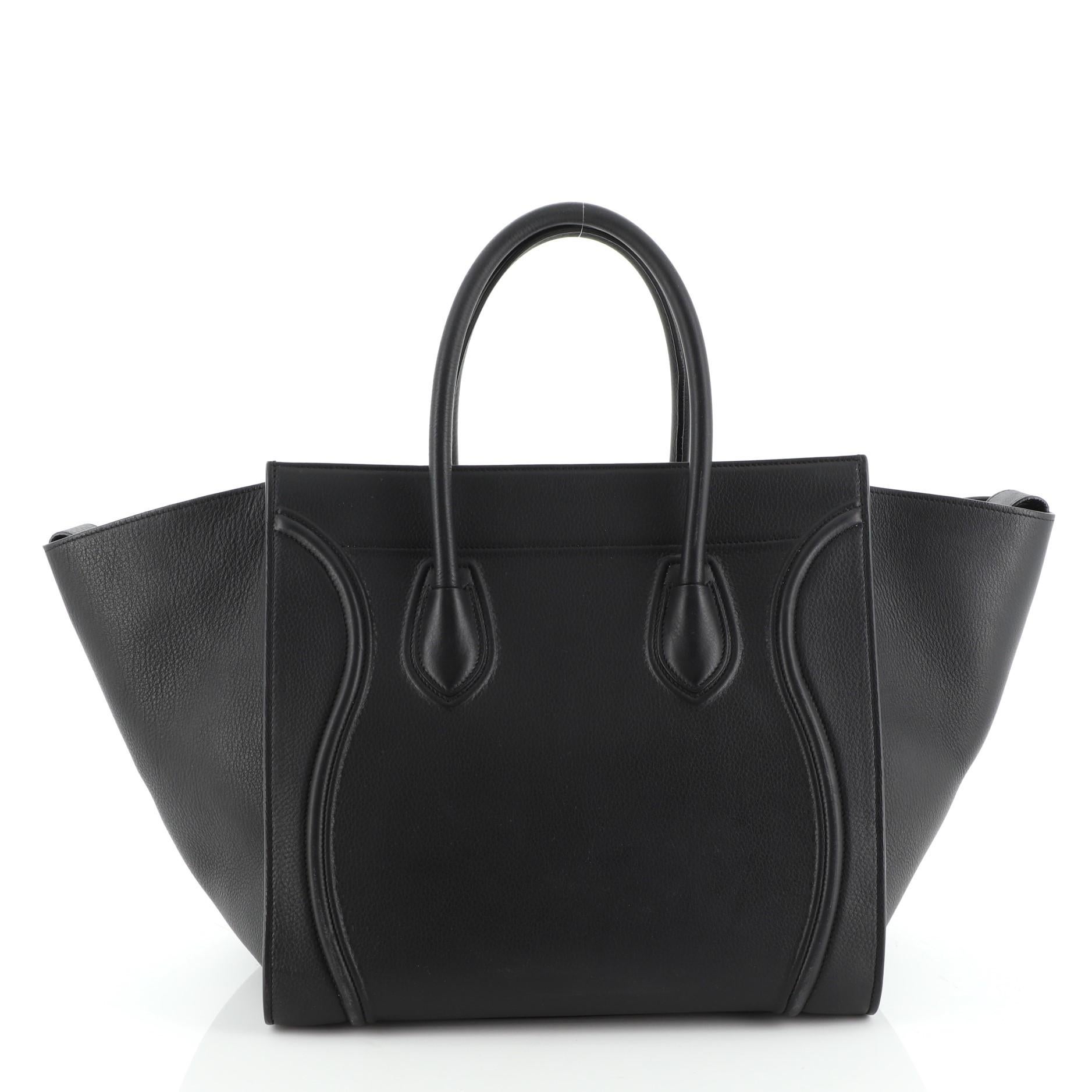 Celine Phantom Bag Grainy Leather Medium In Good Condition In NY, NY