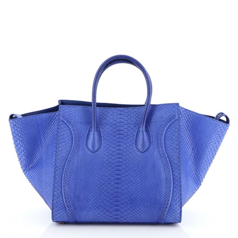 Celine Phantom Bag Python Medium In Good Condition In NY, NY