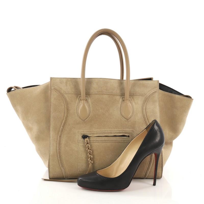 Celine suede phantom bag best sale