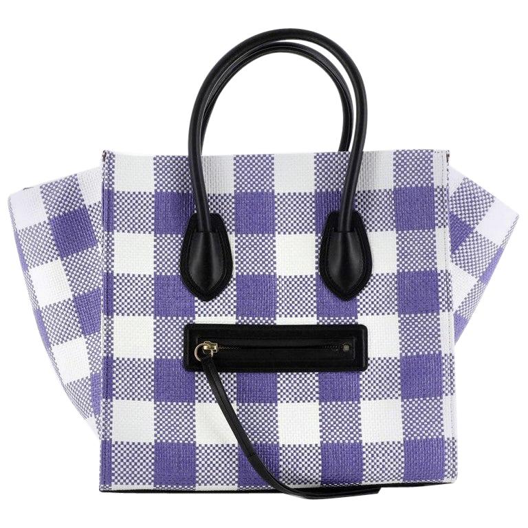 Celine Tie Tote Raffia and Leather Small at 1stDibs