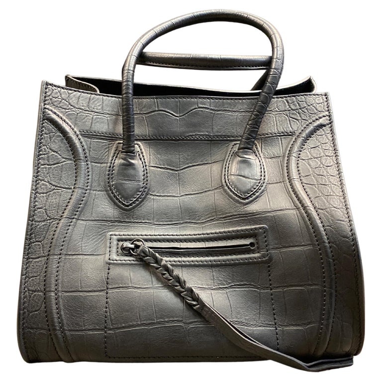 Celine Phantom Black Crocodile Bag For Sale at 1stDibs