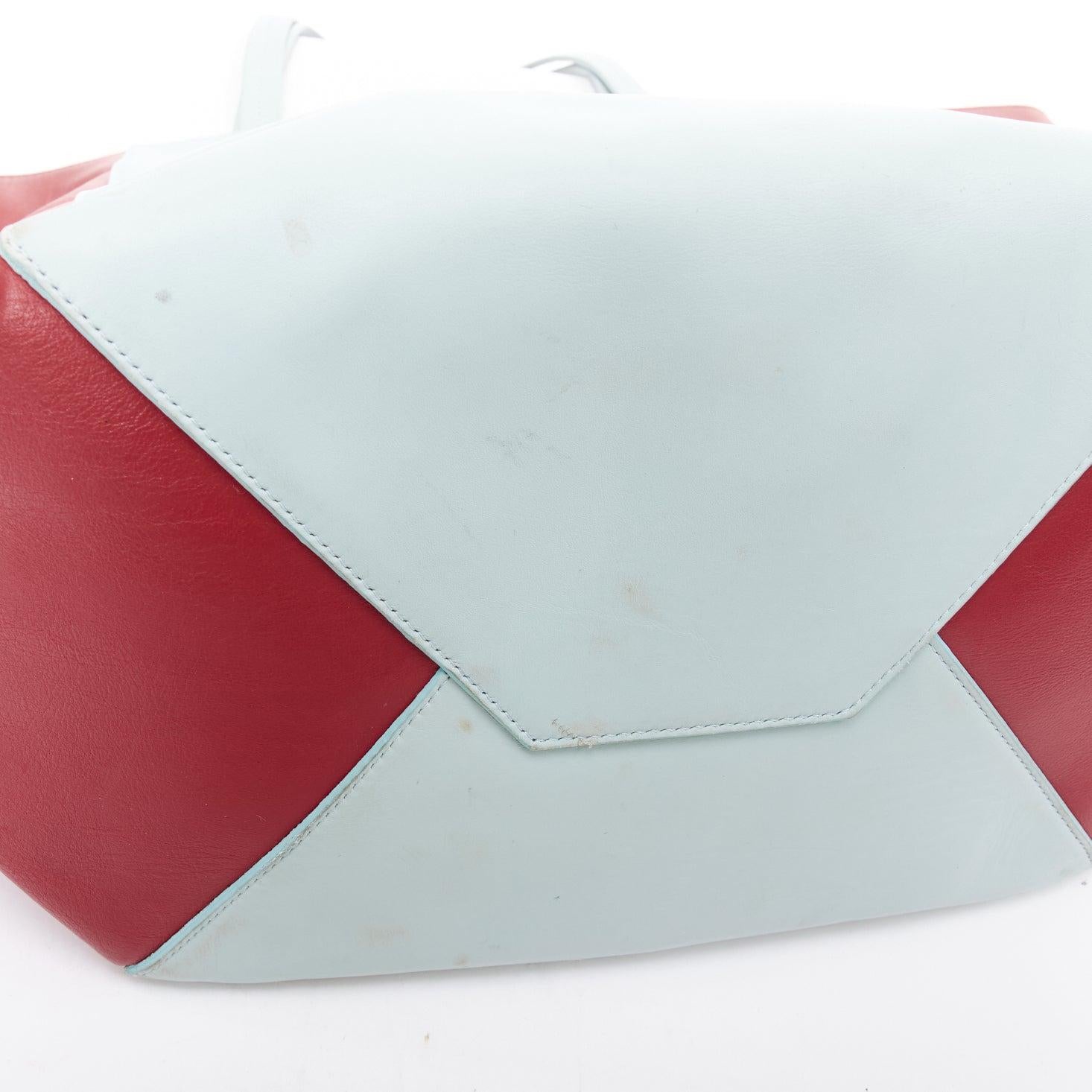 Bolso de mano CELINE Phantom Cabas azul bebé rojo bicolor horizontal en venta 2