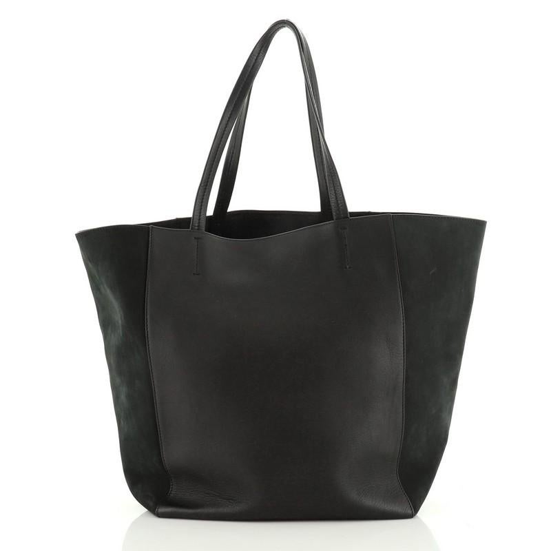 Celine Phantom Cabas Tote Leather And Suede Medium In Good Condition In NY, NY