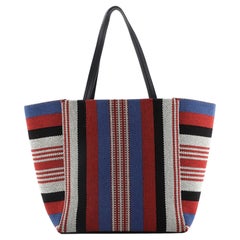 Celine Phantom Cabas Tote Woven Cotton Small