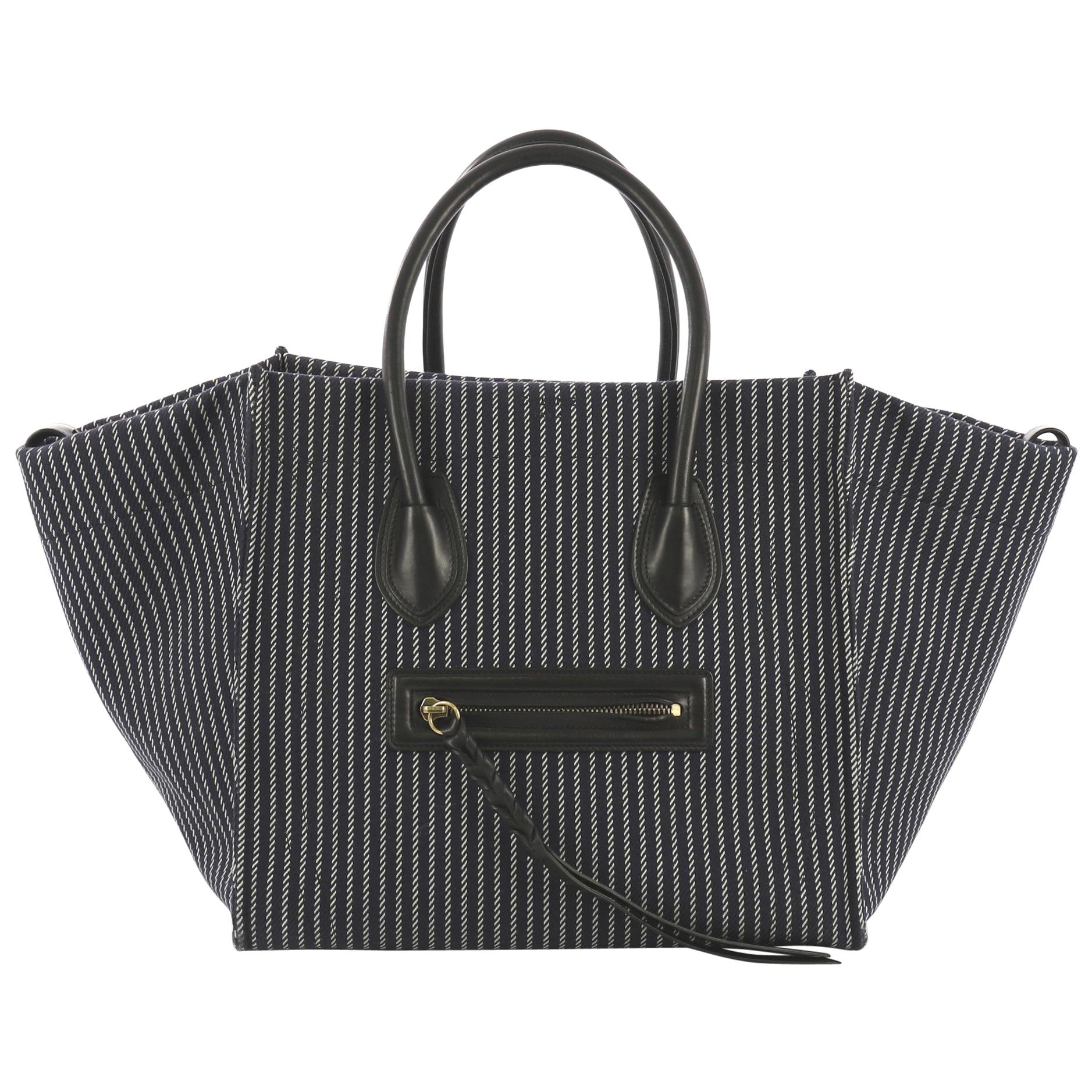 Celine Phantom Handbag Canvas Medium at 1stDibs