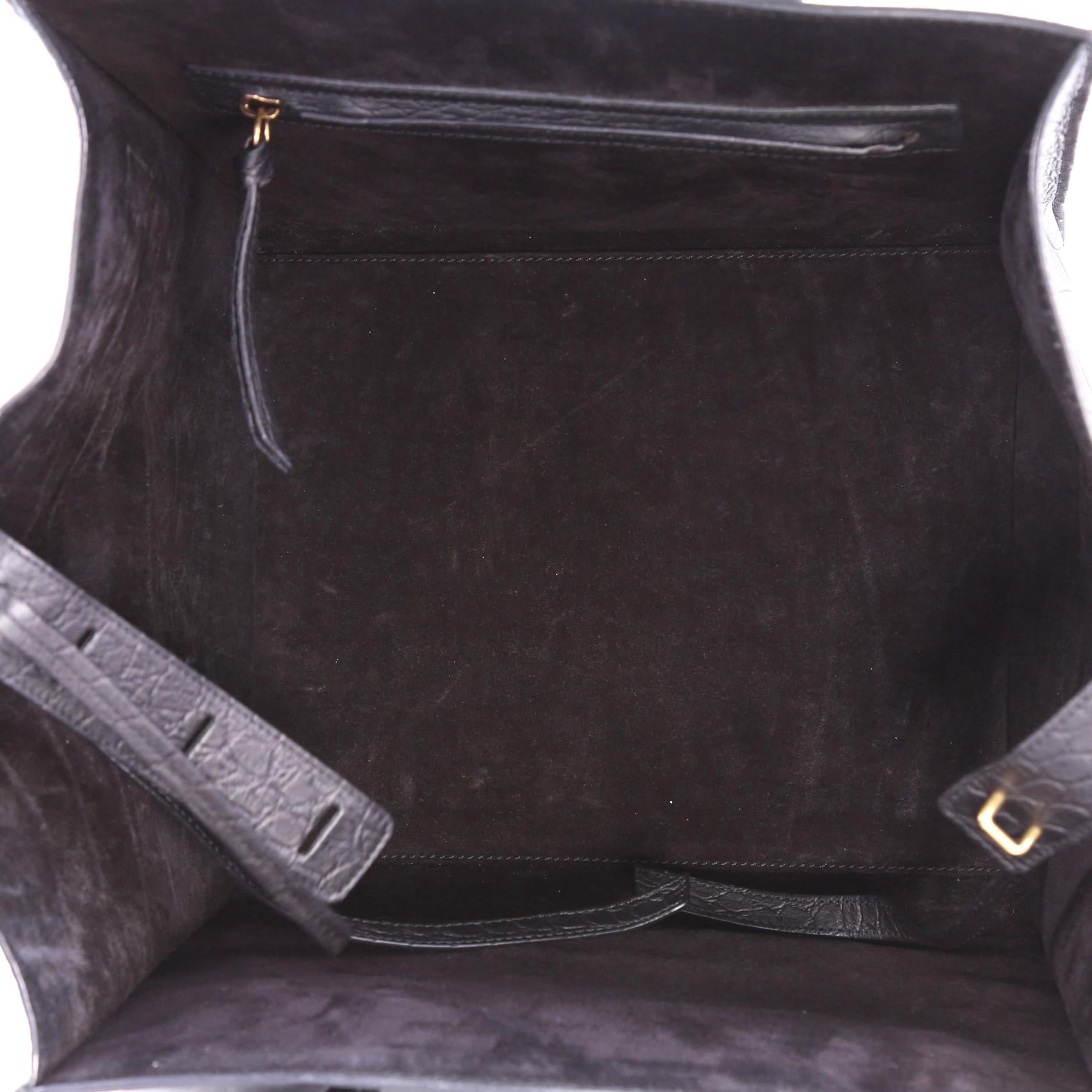 Celine Phantom Handbag Crocodile Embossed Leather Medium 1