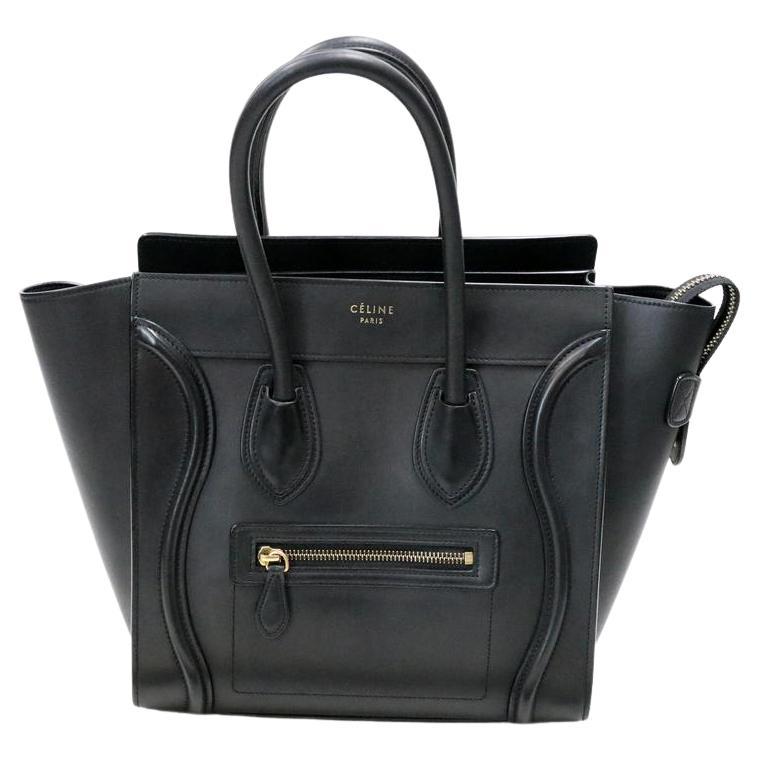 Celine navy shoulder bag For Sale at 1stDibs