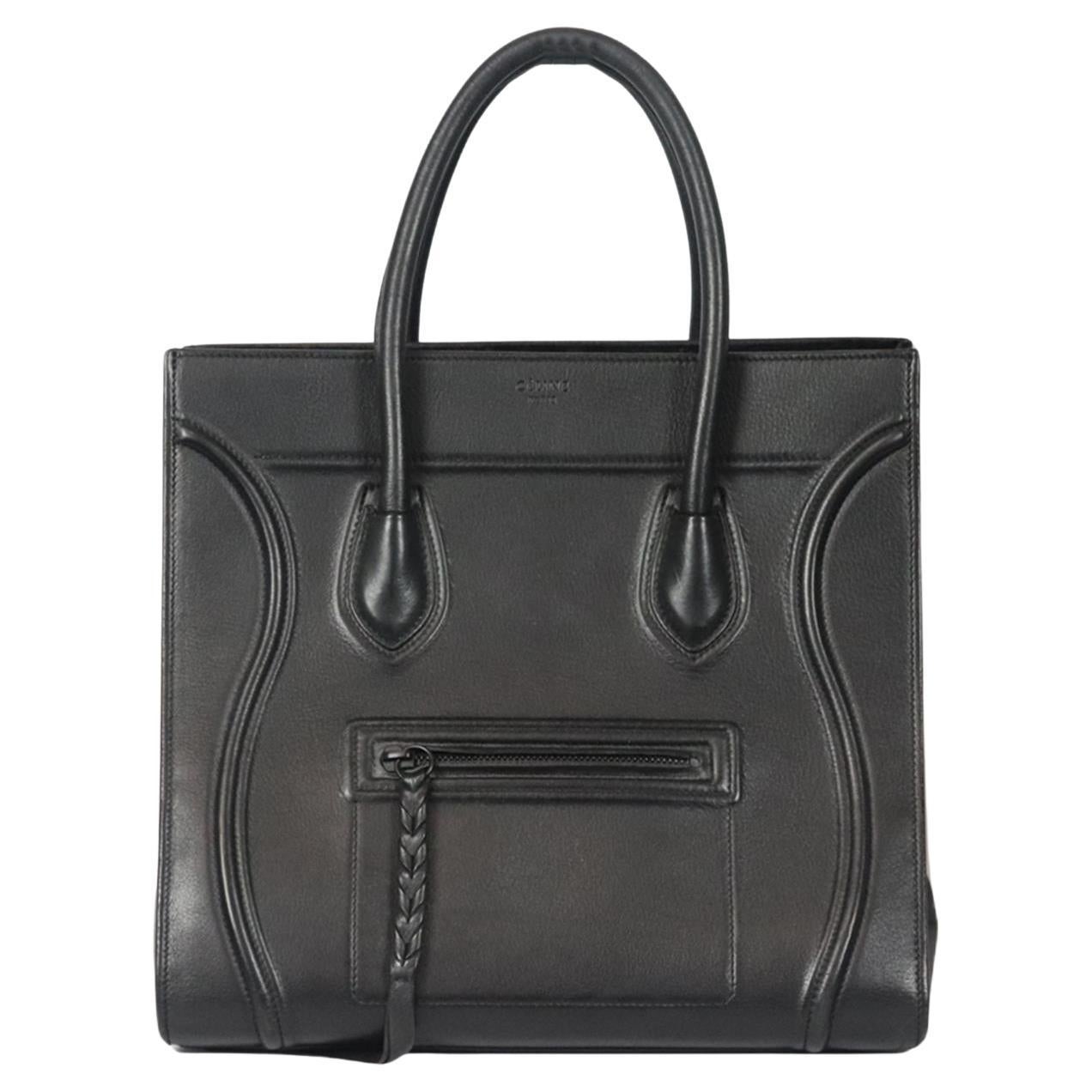 Celine Phantom Medium Leather Tote Bag