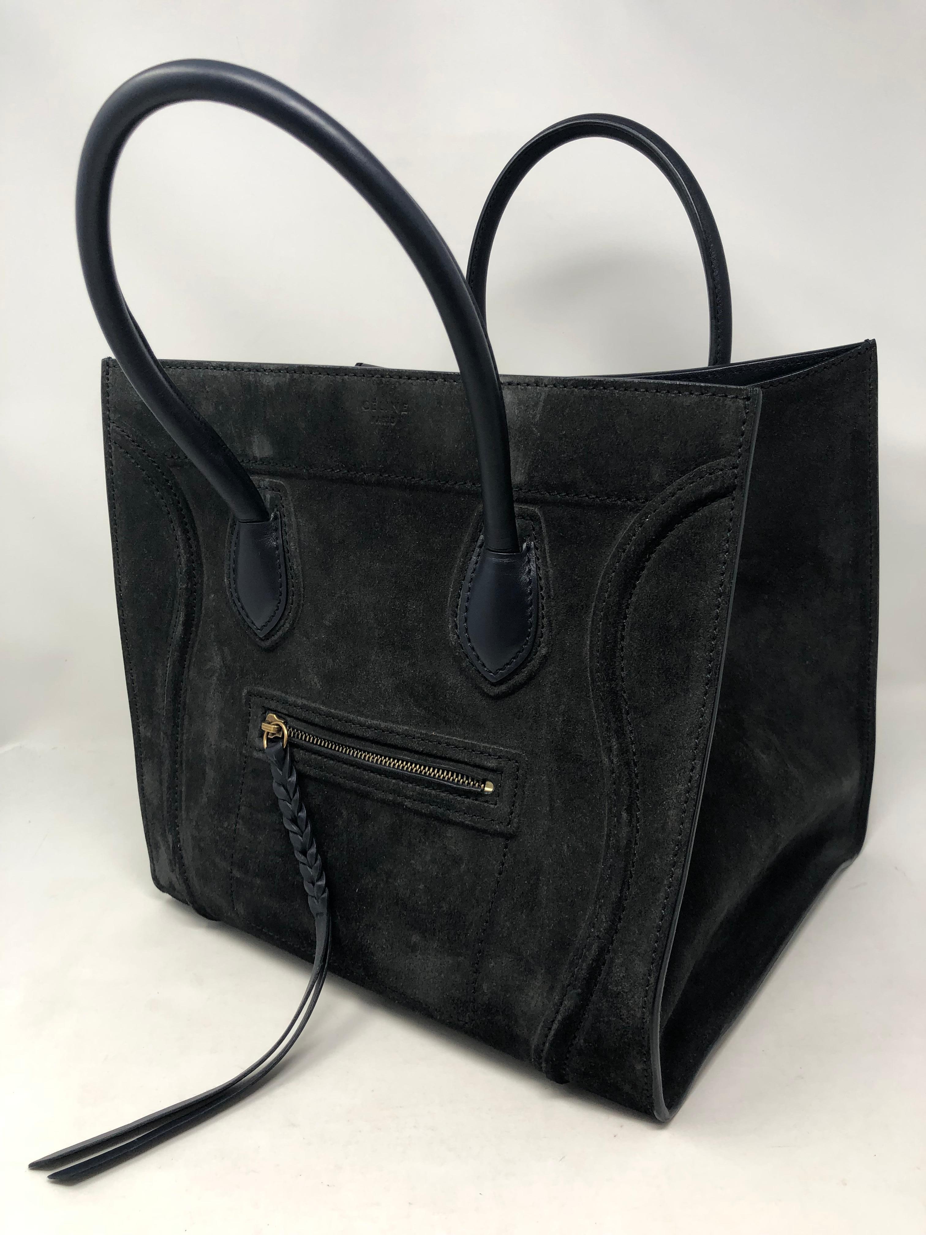 celine phantom bag suede
