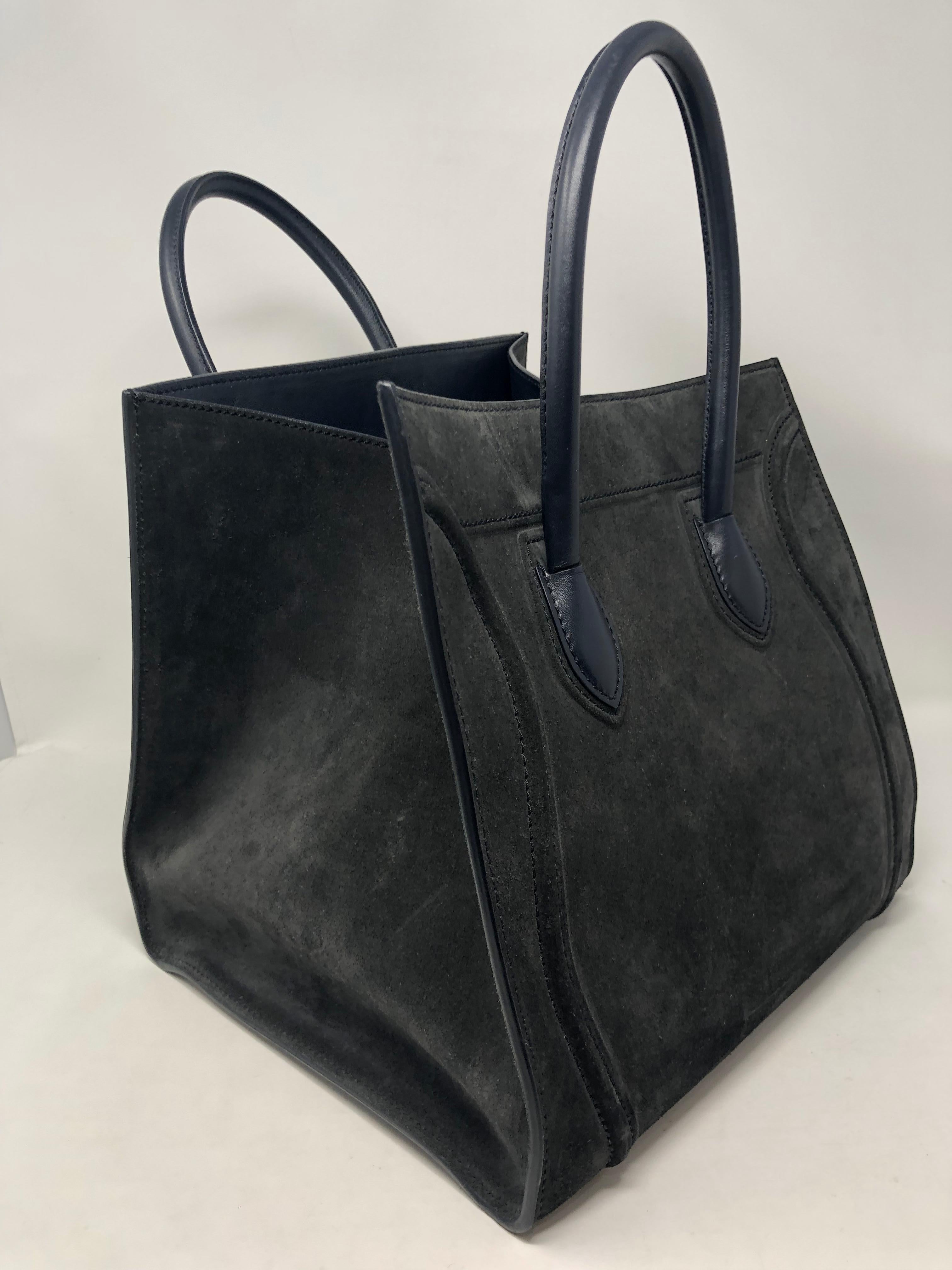 Black Celine Phantom Suede Bag
