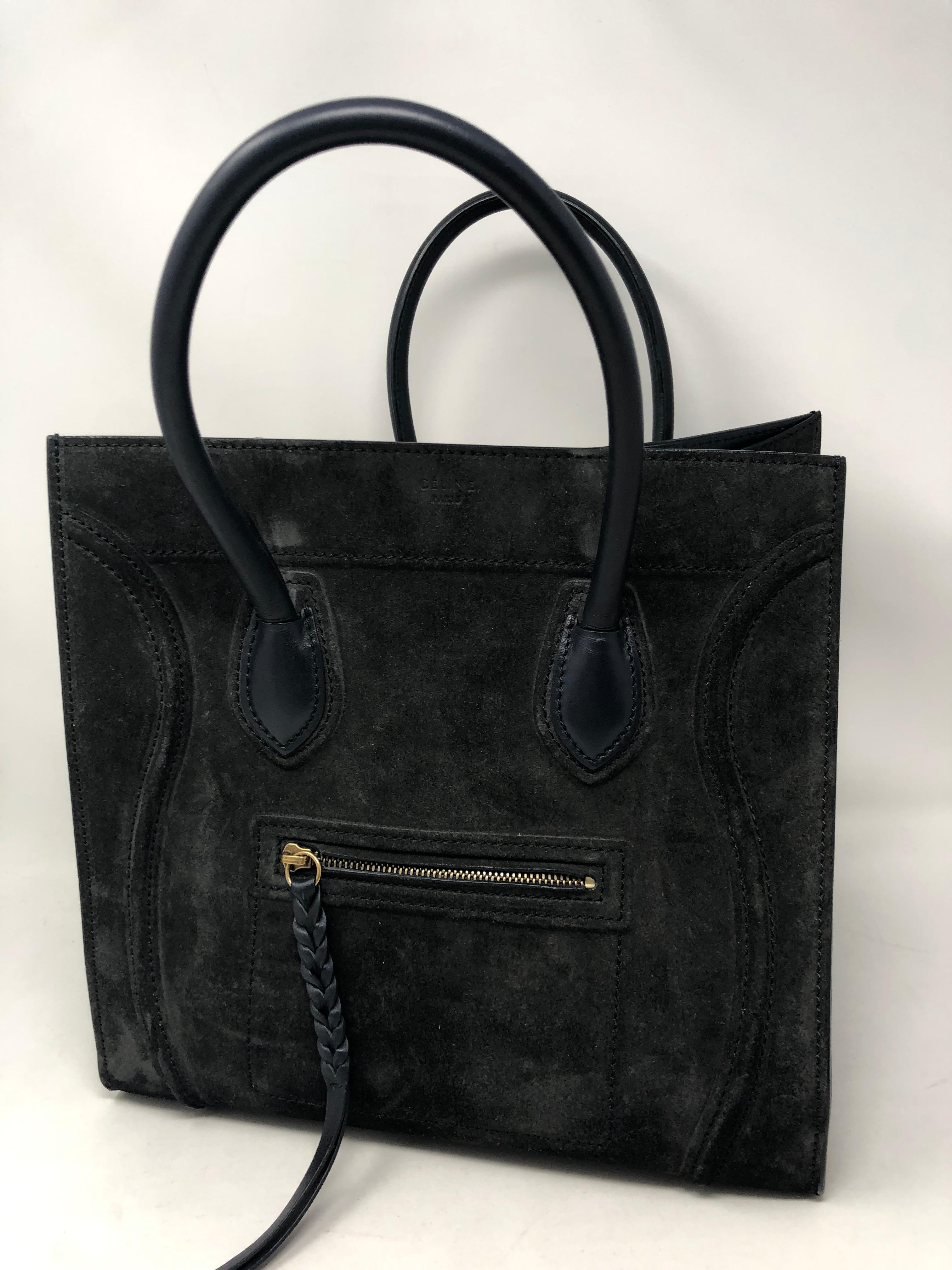 Celine Phantom Suede Bag In Good Condition In Athens, GA