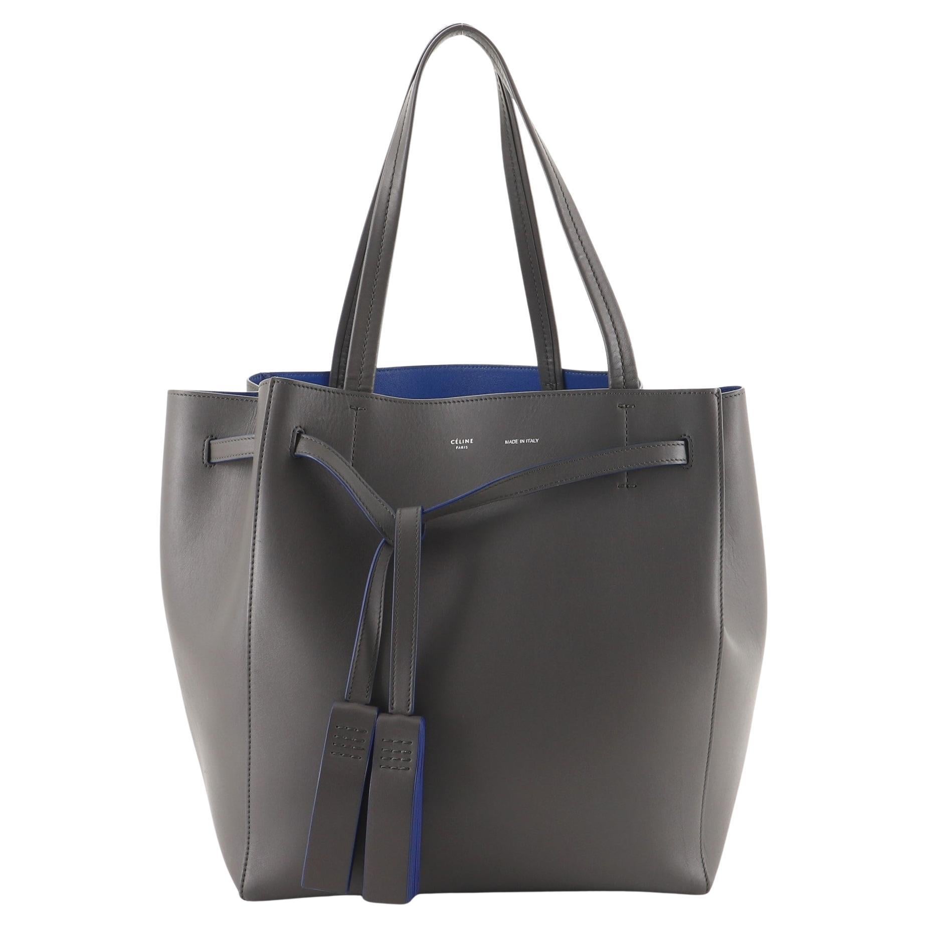 Celine Phantom Tie Cabas Tassel Tote Leather Medium