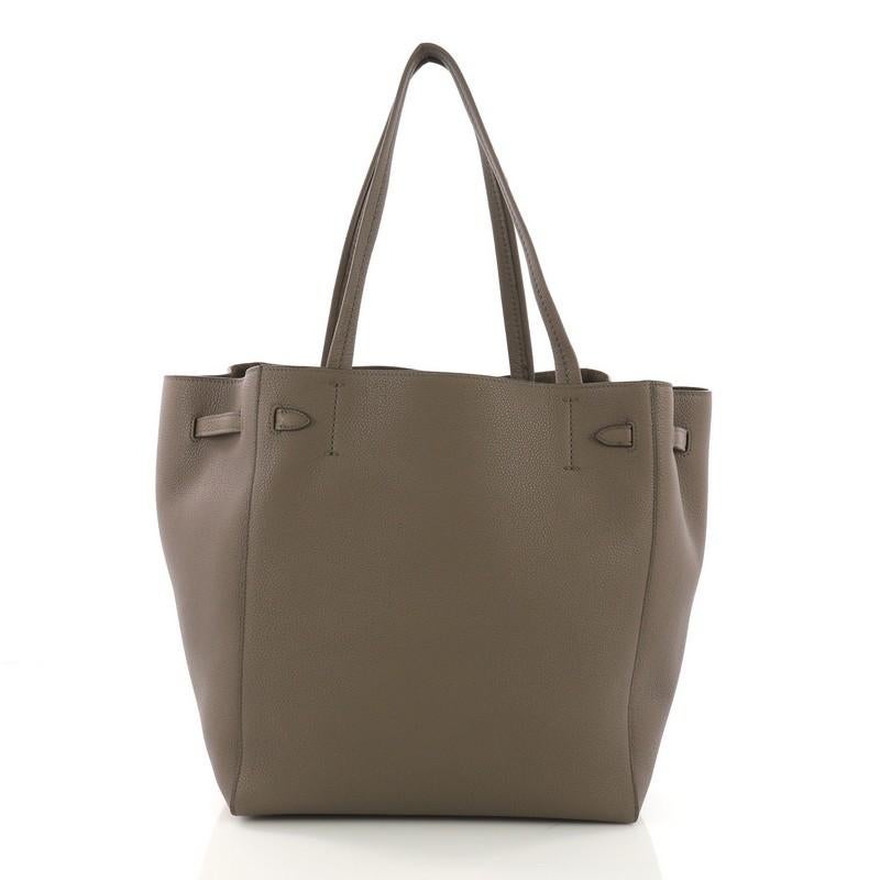 Celine Phantom Tie Cabas Tote Leather Small In Excellent Condition In NY, NY