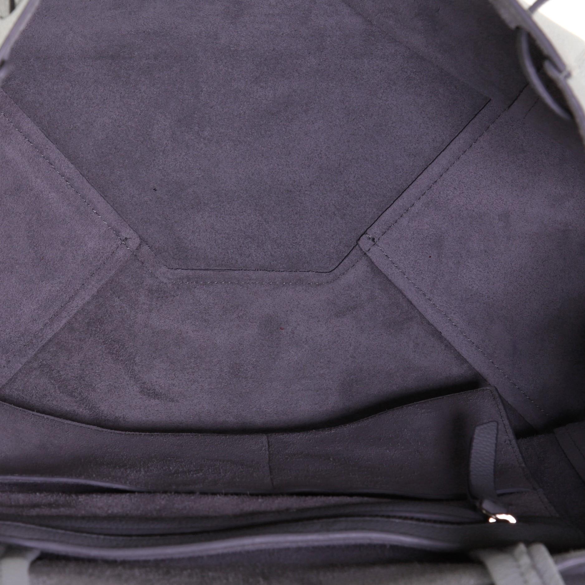 Gray Celine Phantom Tie Cabas Tote Leather Small