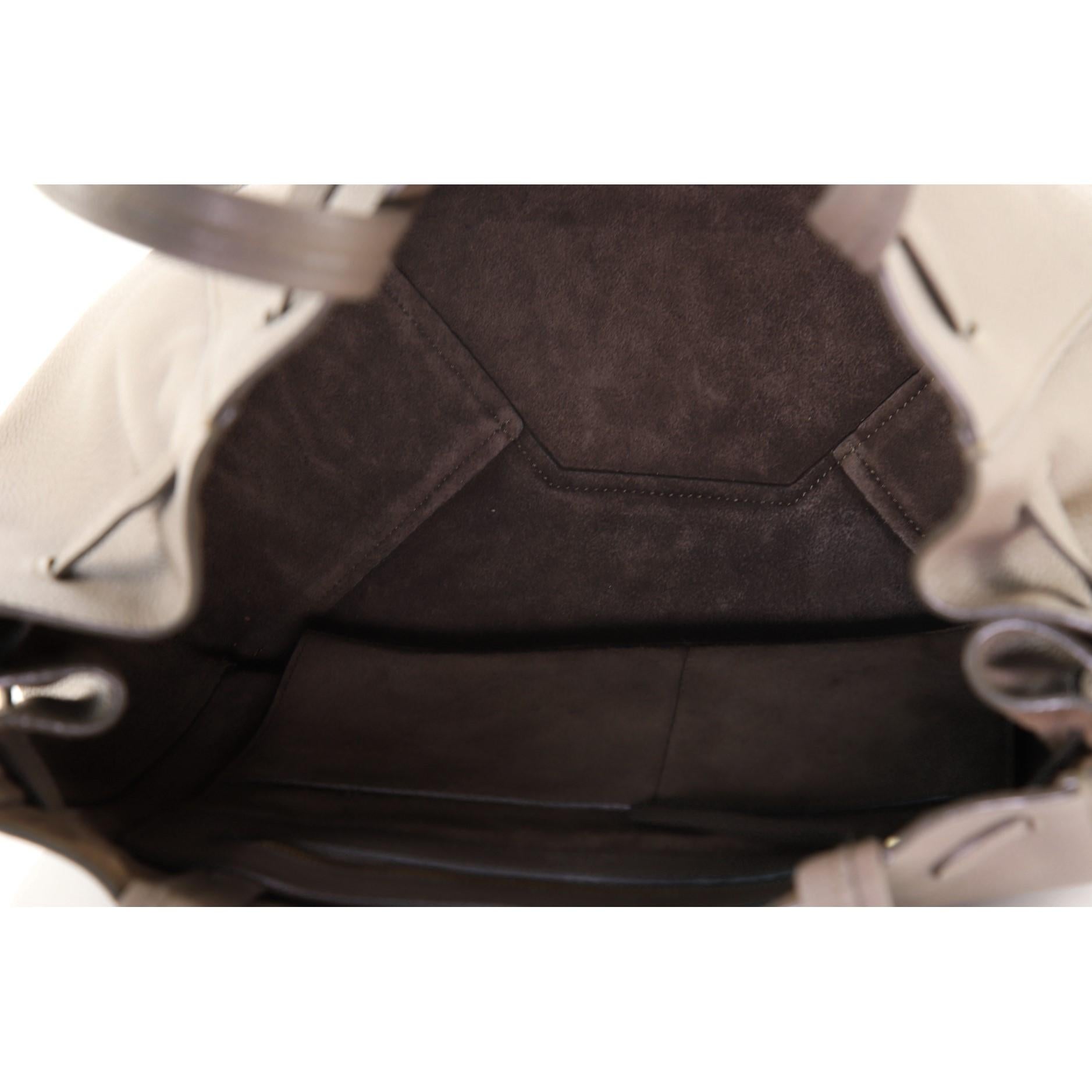 Gray Celine Phantom Tie Cabas Tote Leather Small