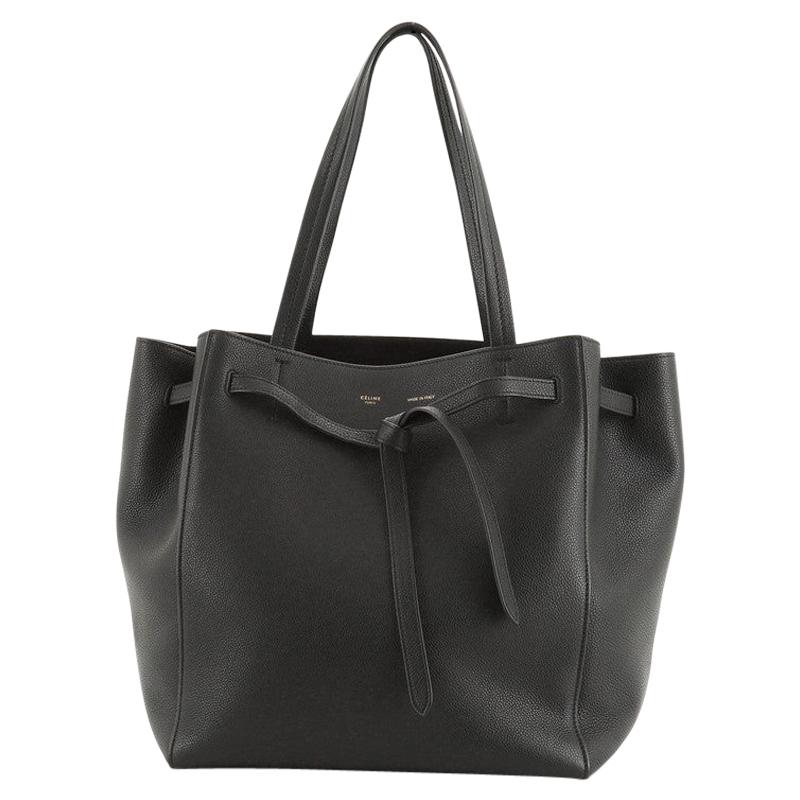 Celine Phantom Tie Cabas Tote Leather Small