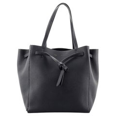 Celine Phantom Tie Cabas Tote Leather Small