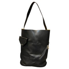 Celine - Phoebe Philo - Sac à dos en cuir noir pour motards