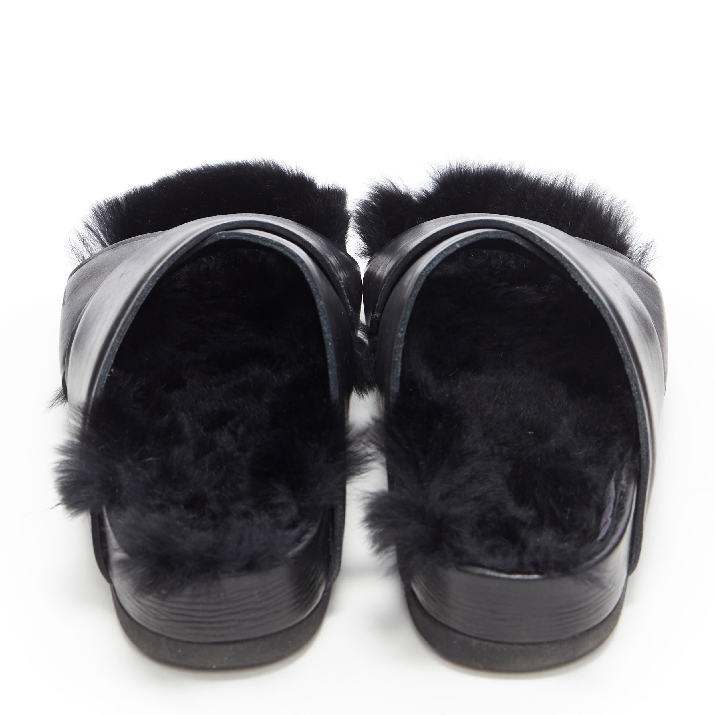 celine fur sandals