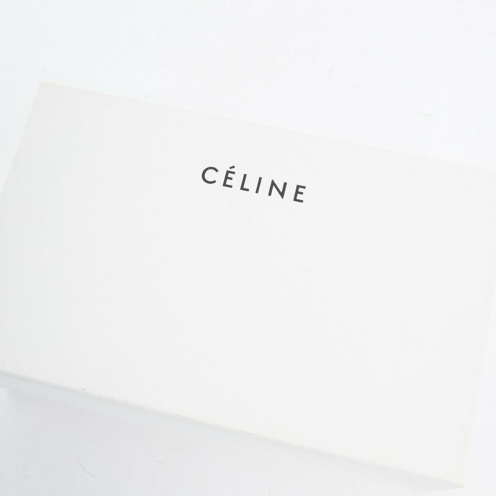 CELINE PHOEBE PHILO burgundy suede leather clear PVC flat sandals EU36 US6 UK3 3