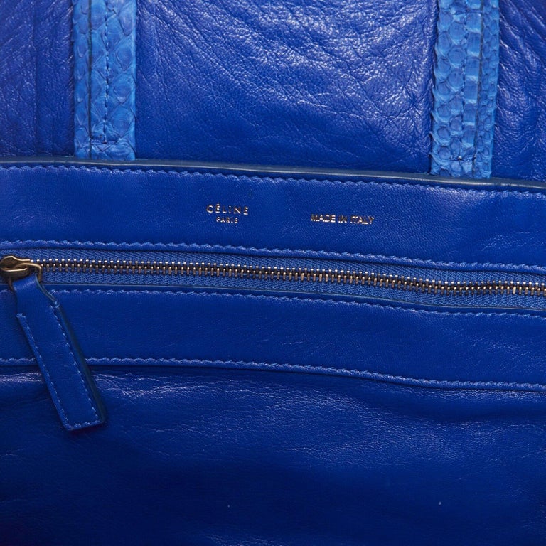 celine blue python bag
