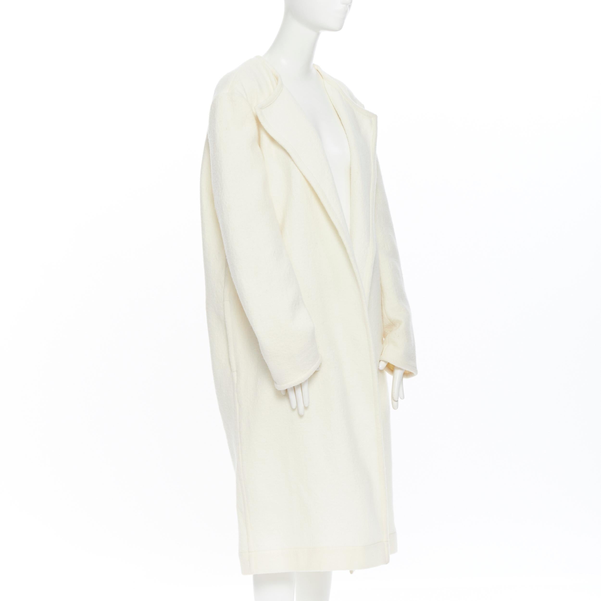 white cocoon coat