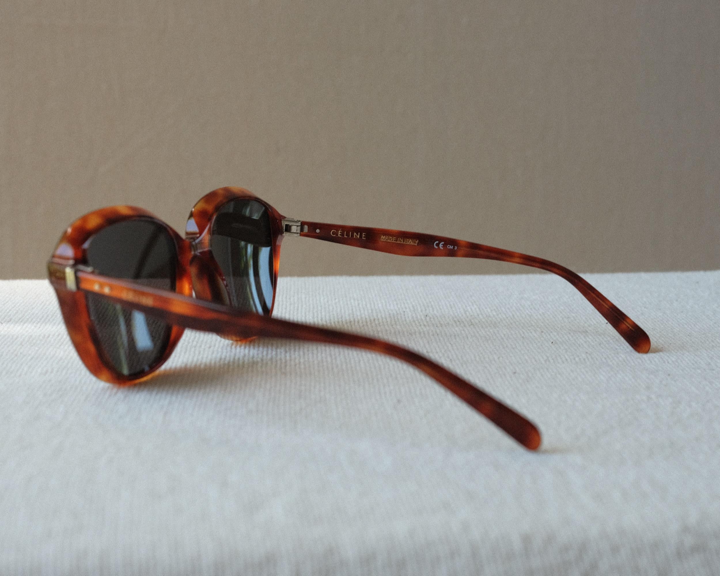Céline Phoebe Philo Era Tortoise Sunglasses For Sale 11