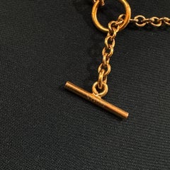 Celine Phoebe Philo Gold Medallion Long Chain Necklace