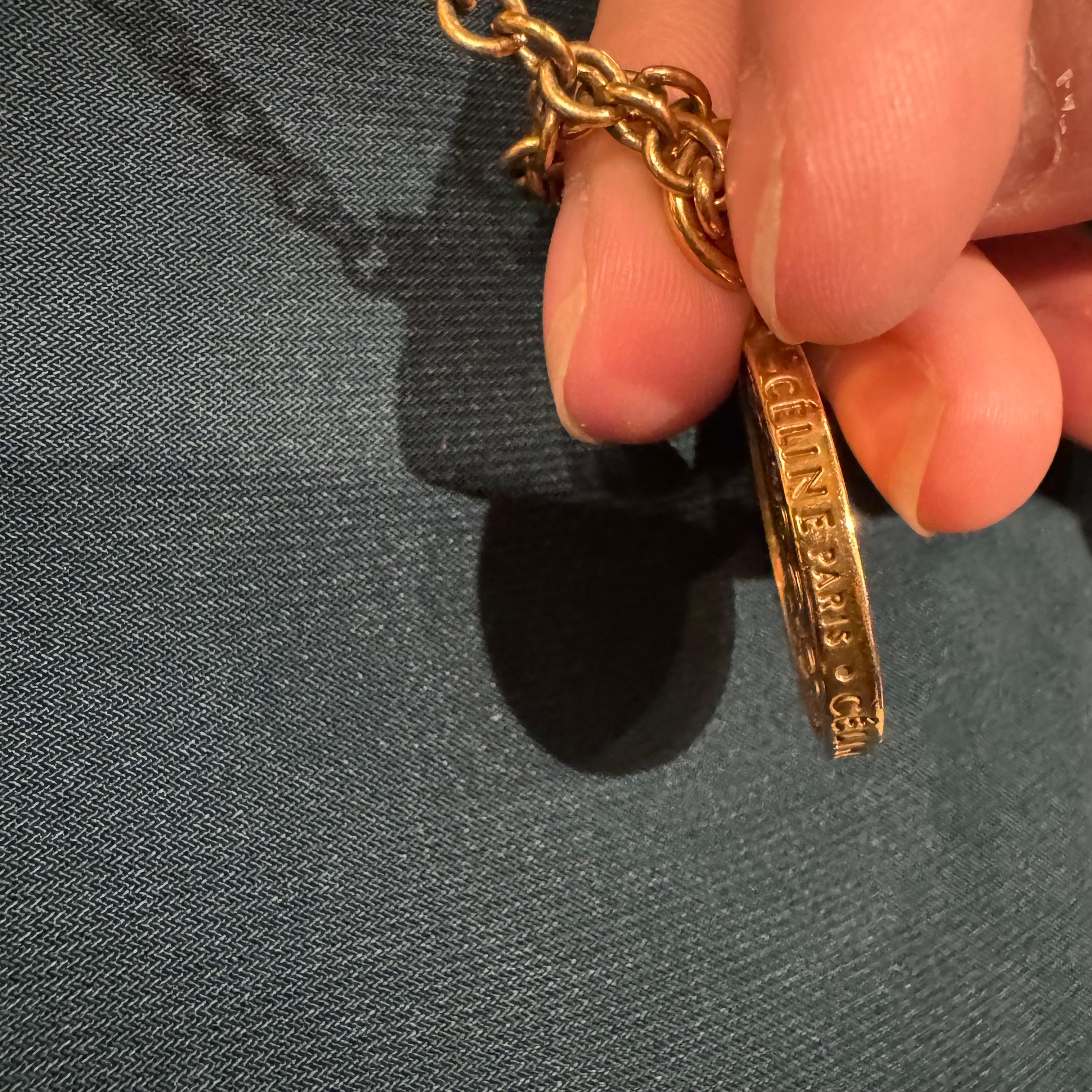 Celine Phoebe Philo Gold Medallion Long Chain Necklace In Excellent Condition In Jakarta, Daerah Khusus Ibukota Jakarta
