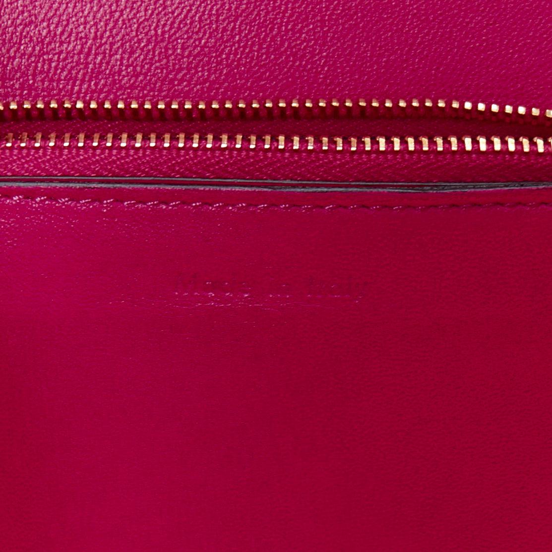 CELINE Phoebe Philo Medium Box hot pink calfskin leather crossbody bag For Sale 5