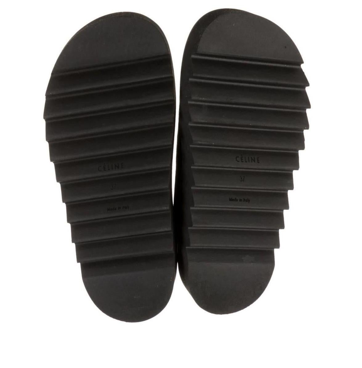 Celine Phoebe Philo NEW Schwarz Wildleder Krawatte Gladiator Papa Plattform Sandalen in Box 3