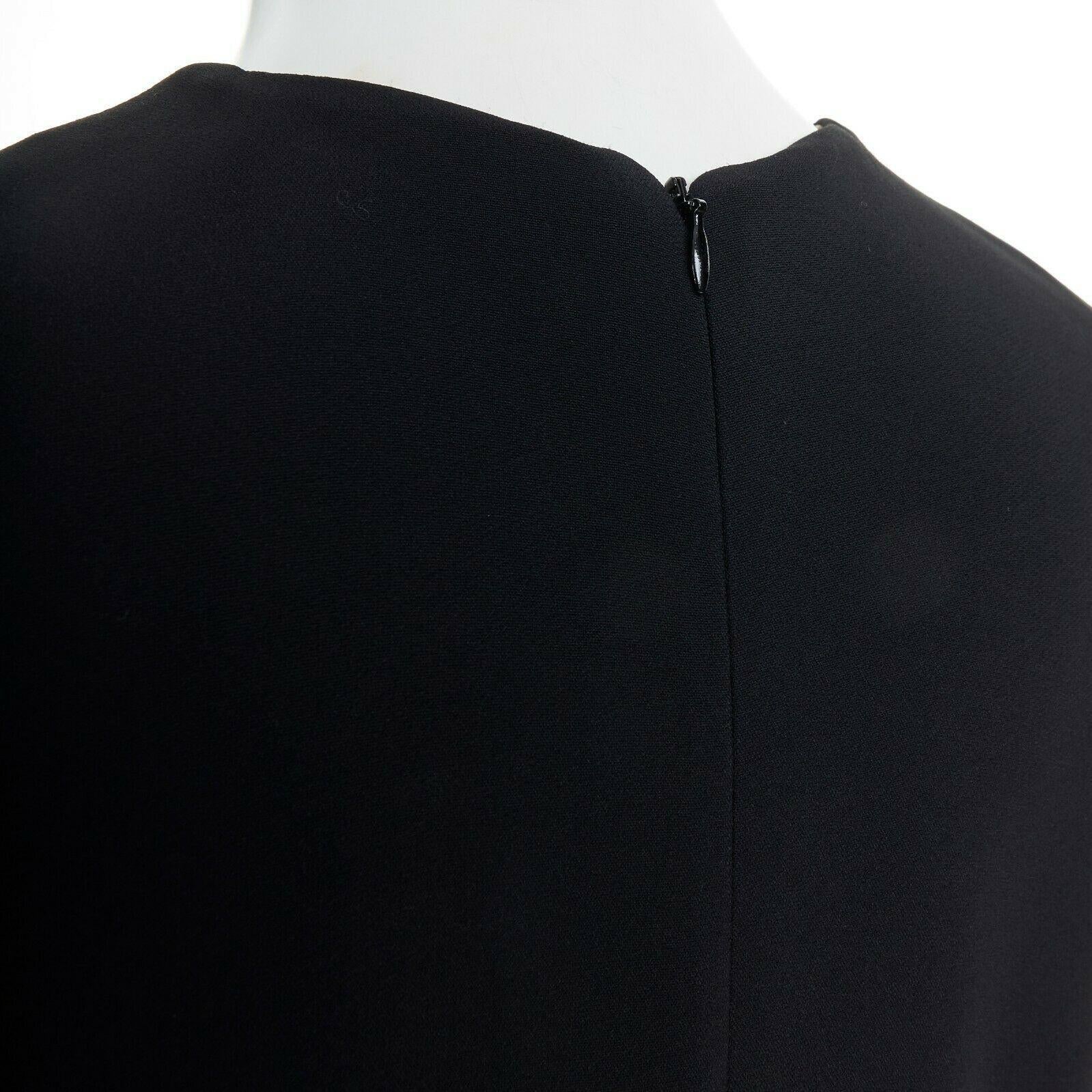 CELINE Phoebe Philo nudo nero asimmetrico con maniche in seta FR38 4