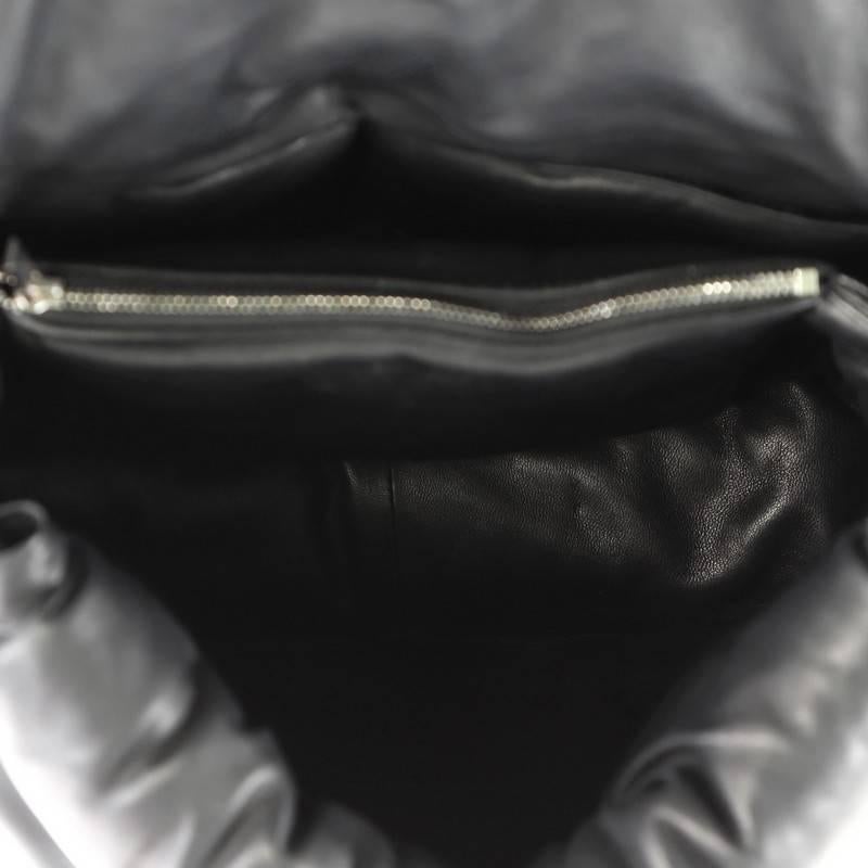 Black Celine Pillow Shoulder Bag Leather
