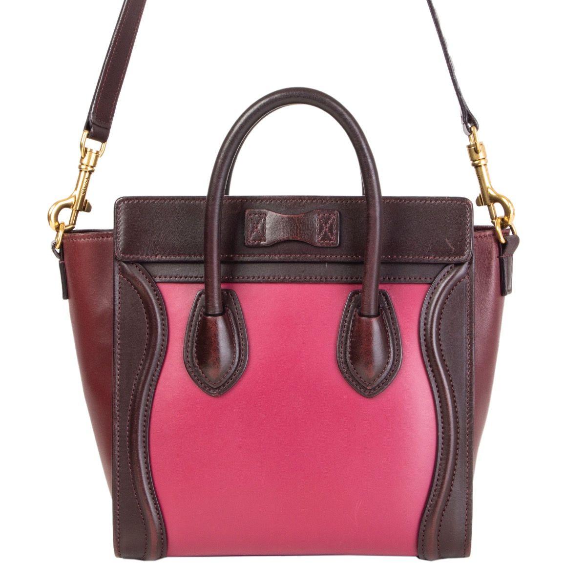 celine nano burgundy