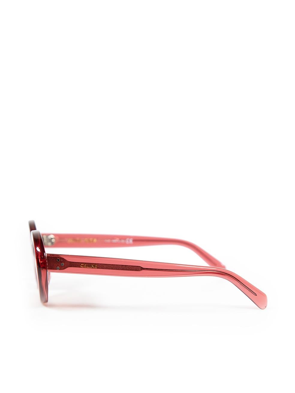 Gafas de sol ovaladas rosas Céline con degradado Cat Eye en Bueno Estado en London, GB