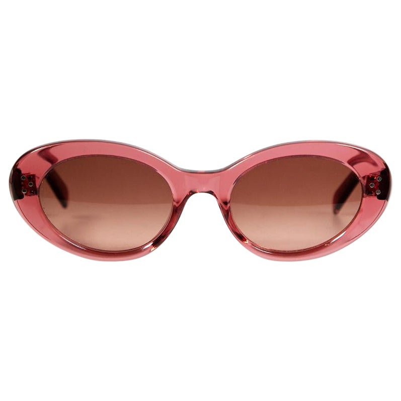 Gafas de sol ovaladas rosas Céline con degradado Cat Eye