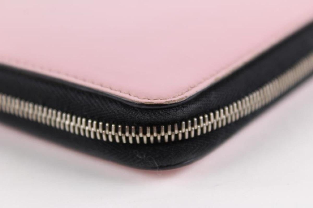 Céline Billetera Zippy Continental de charol rosa con cremallera  L4CEL1221 5