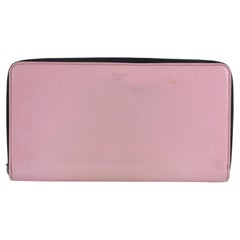 Céline Portafoglio Continentale Zip Around in pelle verniciata rosa Zippy L4CEL1221